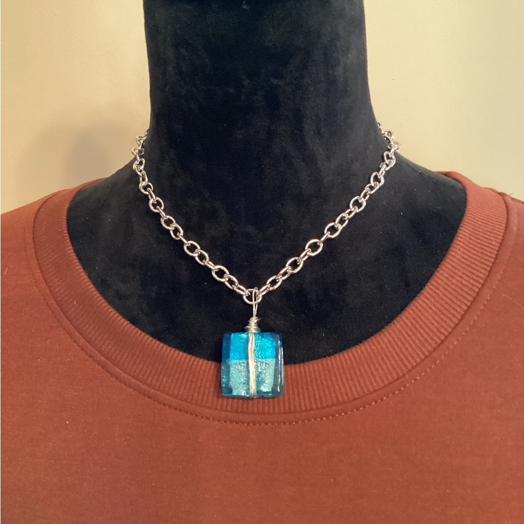 Blue Glass Necklace